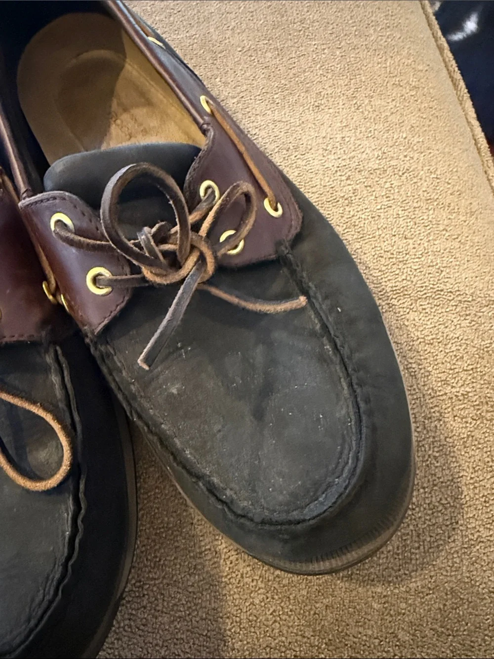Rockport Men's Dress Shoes Leather Loafers Size 12 Boat Shoes (TD)